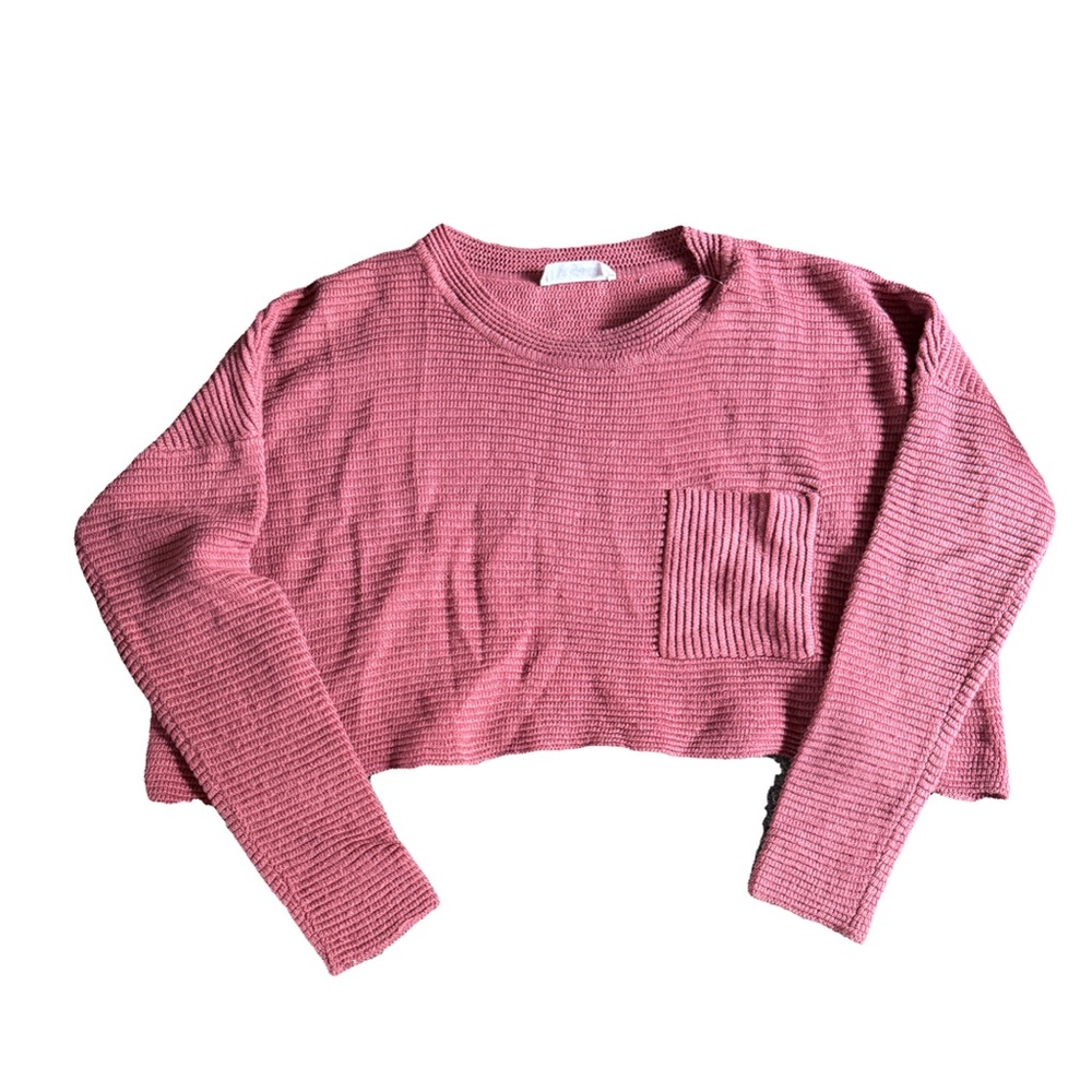 American Threads Women’s Cropped Loose fit Sweater